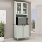 Torre Quente Com Cristaleira 2 Portas De Vidro 100% Mdf Ilumi