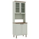 Torre Quente Com Cristaleira 2 Portas De Vidro 100% Mdf Ilumi