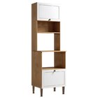 Torre Quente Com Espaço Para Forno E Microondas 100% Mdf Amer