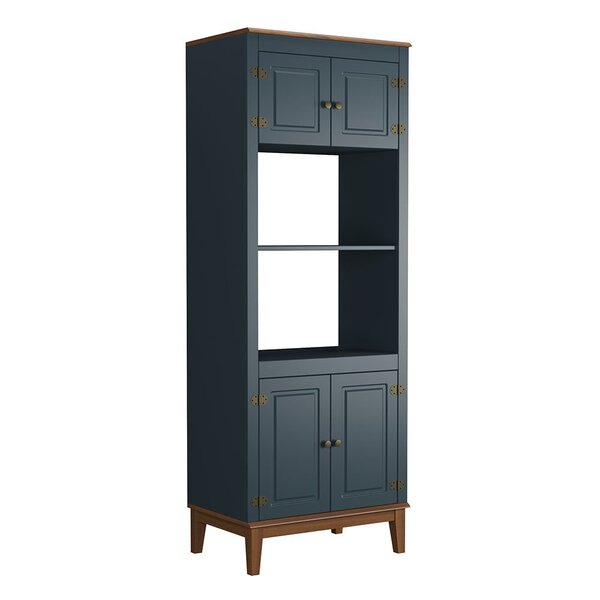 Torre Quente De Madeira Maciça E Mdf Azul Petróleo