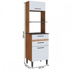 Torre Quente Giovanna 2 Portas 2 Gavetas Freijó/branco - Irm