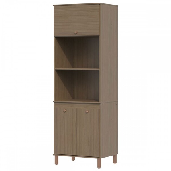 Torre Quente Leticia 3 Portas 1 Prateleira Carvalho - Vbf Móv