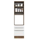 Torre Quente Madesa Lux 60 Cm 1 Porta 3 Gavetas - Rustic/bran