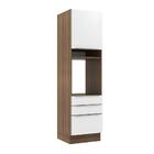 Torre Quente Madesa Lux 60 Cm 1 Porta 3 Gavetas - Rustic/bran