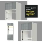 Torre Quente Madesa Lux 70 Cm 3 Portas - Branco/cinza