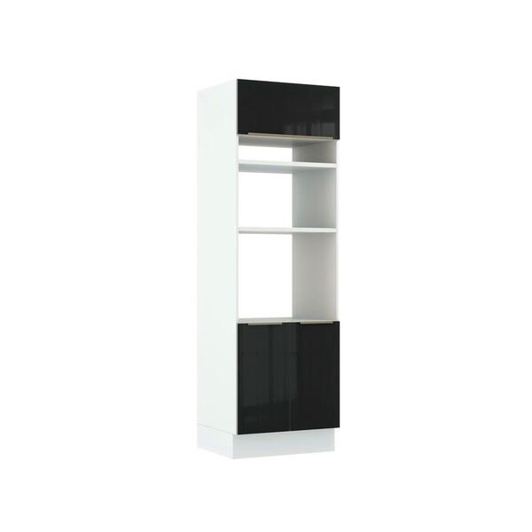 Torre Quente Madesa Lux 70 Cm 3 Portas - Branco/preto