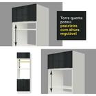 Torre Quente Madesa Lux 70 Cm 3 Portas - Branco/preto