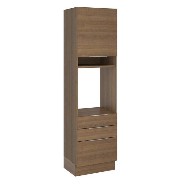 Torre Quente Madesa Stella 60 Cm 1 Porta 3 Gavetas - Rustic