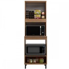 Torre Quente Maysa 3 Portas Madeira Oak/dunas - Móveis Sul