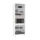 Torre Quente MDP Branco com 4 Portas 70x210x47cm Dora Luciane