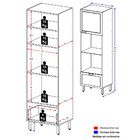 Torre Quente Nevada Fit 2 Nichos 1 Porta Multimóveis