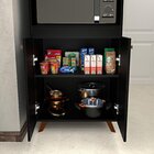 Torre Quente Paneleiro 212,5x70cm Para Forno E Micro Preto