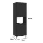 Torre Quente Para 1 Forno 4 Portas Lótus Carraro Preto