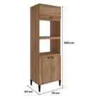 Torre Quente Para 2 Fornos 3 Portas Lótus Carraro Freijó