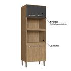 Módulo Torre Quente 4 Portas Para Cozinha Bélgica - Mel/graf