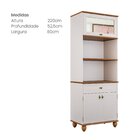 Torre Quente Para Cozinha Em Mdf Joy Off White