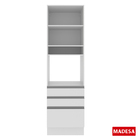 Torre Quente Para Fornos Armário De Cozinha 1 Porta E 3 Gavet