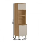 Torre Quente Route 3 Portas 100% Mdf Jequitibá/off White Fosc