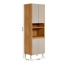 Torre Quente Simples 4 Portas 100% Mdf Nature Off White Miche