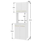 Torre Quente Suspensa Para Forno E Micro-ondas Em Mdp 1,5cm C