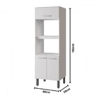 Torre Quente Vercelli Para Forno E Microondas Branco - Pnr Mó