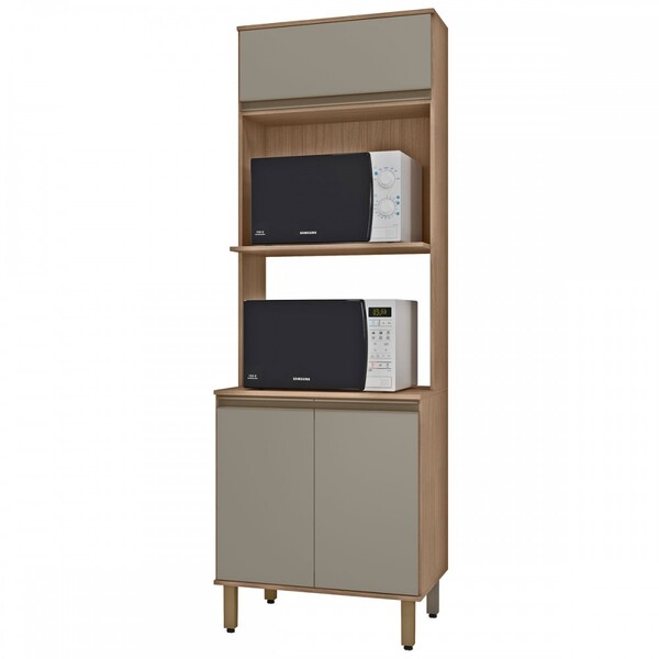 Torre Quente Vicenza 3 Portas 2 Prateleira Havana/taupe - Mx