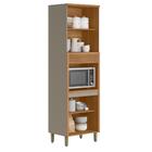 Torre Simples 4 Portas 1 Nichos Bochum Jequitiba Gris