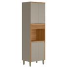 Torre Simples 4 Portas 1 Nichos Bochum Jequitiba Gris