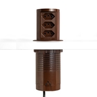 Torre Tomada Slim 3 Tomadas Elétricas 10a Nacional - Marrom