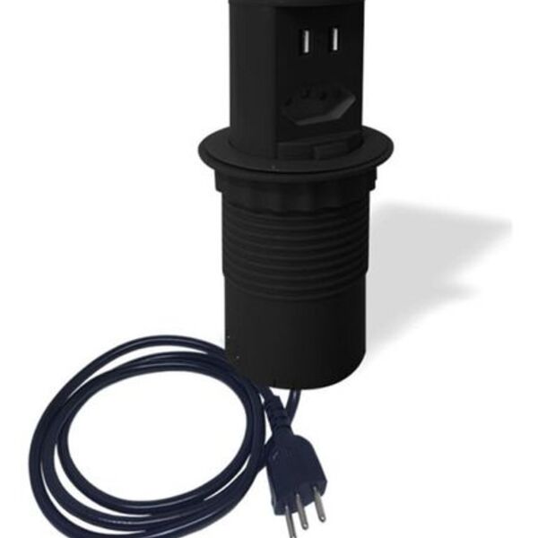 Torre Totem Manual 1 Tomada 20a 2 Usb - Preto