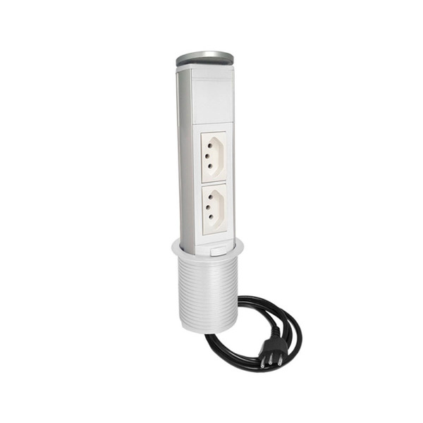 Torre Totem Manual 2 Tomada 10a - Branca