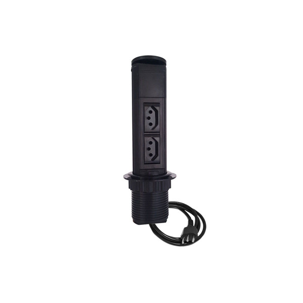 Torre Totem Manual 2 Tomada 10a - Preta