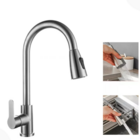 Torrneira Gourmet Monocomando Extensível Escovada Cozinha Aço