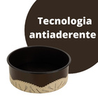 Torteira Desmontavel De Alumínio 20 Cm Antiaderente Preto For