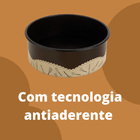 Torteira Desmontavel De Alumínio 20 Cm Antiaderente Preto For