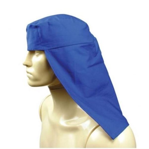 Touca Para Solda Soldador Tipo Árabe Azul - Carbografite