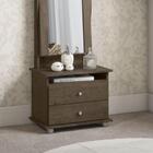 Toucador 2 Gavetas Com Espelho Magic New - Imbuia - Patrimar