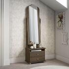 Toucador 2 Gavetas Com Espelho Magic New - Imbuia - Patrimar