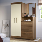 Toucador 2 Portas Viena Nogueira/off White - Gelius