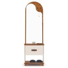 Toucador Com Espelho 1 Gaveta Nicho E 2 Ganchos Oranix Off Wh