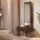 Toucador Com Gaveta E Espelho Viviany Canela