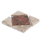 Tozeto Mármore Acetinado Quadro Rosso Verona 10x10cm Forti Marmi