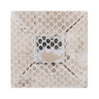 Tozeto Mármore Acetinado Trevo Nero Marquina 7x7cm Forti Marmi