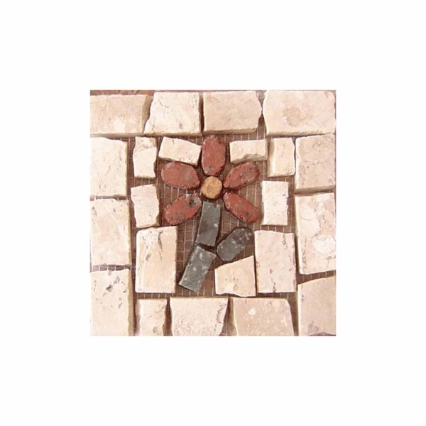 Tozetto Mosaico Piccolo Fiore Ii - 13x13cm