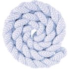 Trança Berço Chevron Azul 4 M