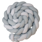 Trança Berço Cinza Branco 4 M