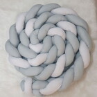 Trança Berço Cinza Branco 4 M