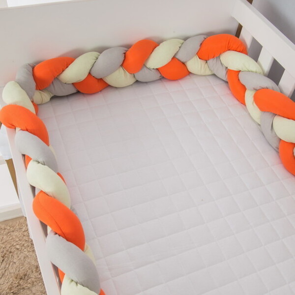 Trança Berço Laranja Sunshine Cinza 4 M