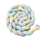 Trança Berço Verde Água Amarelo E Cinza 4 M