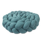 Trança Protetora Para Berço E Cama Percal 200 Fios Liso  Azul